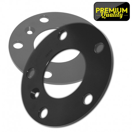 ELARGISSEUR DE VOIE couleur NOIRE AUDI R8 Phase I position AV ou AR PCD 5x112 Ø 57.1mm 05mm