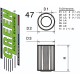 FILTRE À AIR POUR UMM UMM 2,5L TD Intercooler (110 cv) à partir de 1991