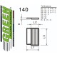 FILTRE À AIR POUR IVECO BUS ECODAILY CITYS/LINE/RECREO/TOURYS/WAY 40C 15 (3,0L E6) (150 cv) à partir de novembre 2016