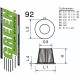 FILTRE À AIR POUR MITSUBISHI GALANT IV (E16A) 2,4L GLS (112 cv) de 1985 à 1992