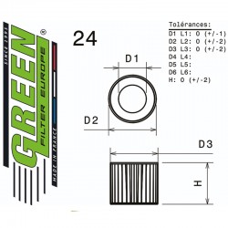 FILTRE À AIR POUR MAZDA BT-50 2,5L MZR-CD (143 cv) De décembre 2006 à Décembre 2015