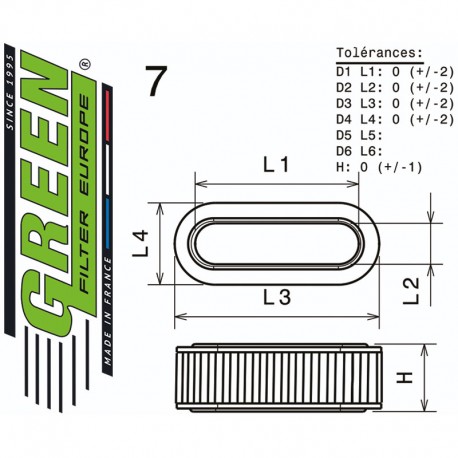 FILTRE À AIR POUR FORD CAPRI 1,3L MK3 (54 cv)